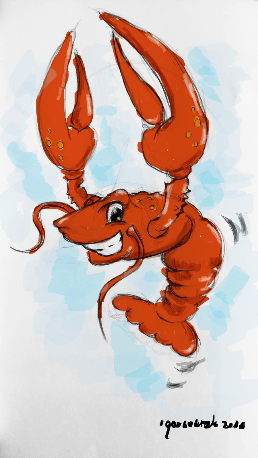 Contest Entry #1 for                                                 Crawfish Character / Logo
                                            