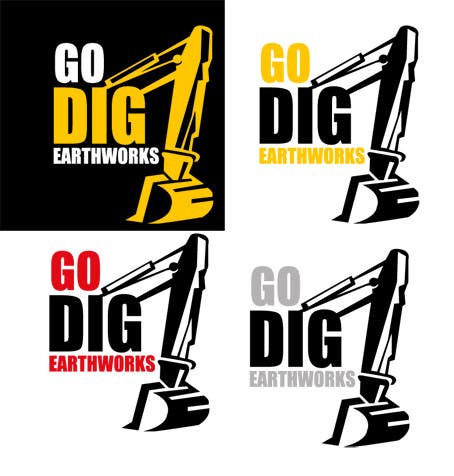 Příspěvek č. 34 do soutěže                                                 Logo & Stationery Design for GO DIG EARTHWORKS
                                            