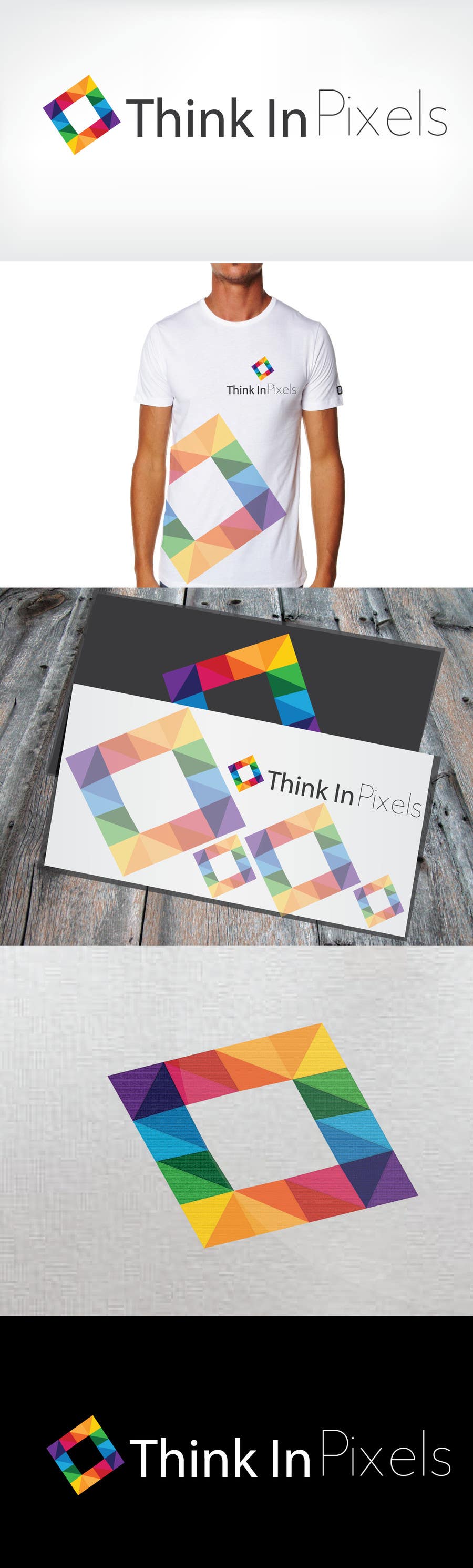 Penyertaan Peraduan #202 untuk                                                 Design a Logo for "Think In Pixels"
                                            