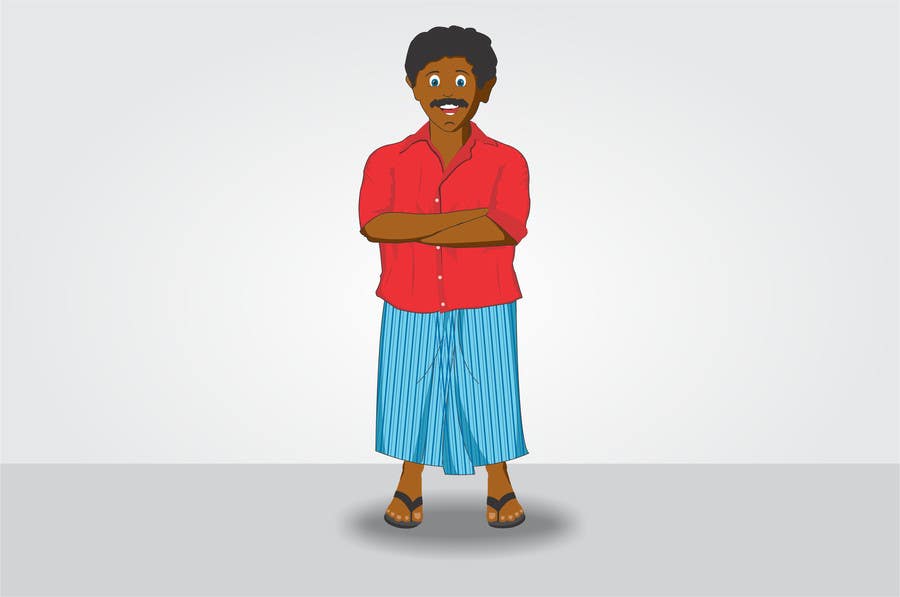 Entry #33 by Deveshyadav583 for need an image of an Indian cartoon  character from Kerala | Freelancer