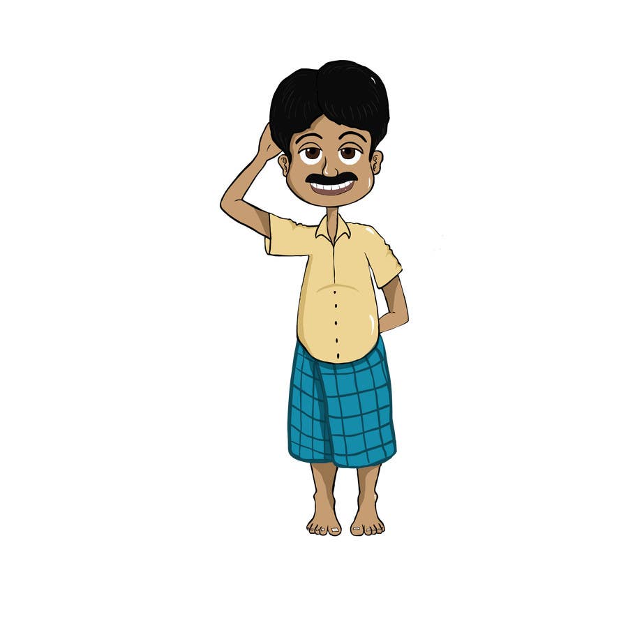 need an image of an Indian cartoon character from Kerala | Freelancer