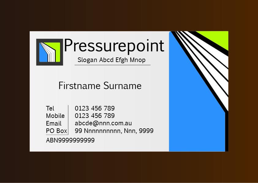 Proposition n°196 du concours                                                 Business Card Design for Pressurepoint
                                            