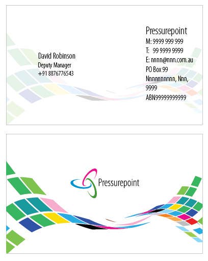Contest Entry #2 for                                                 Business Card Design for Pressurepoint
                                            