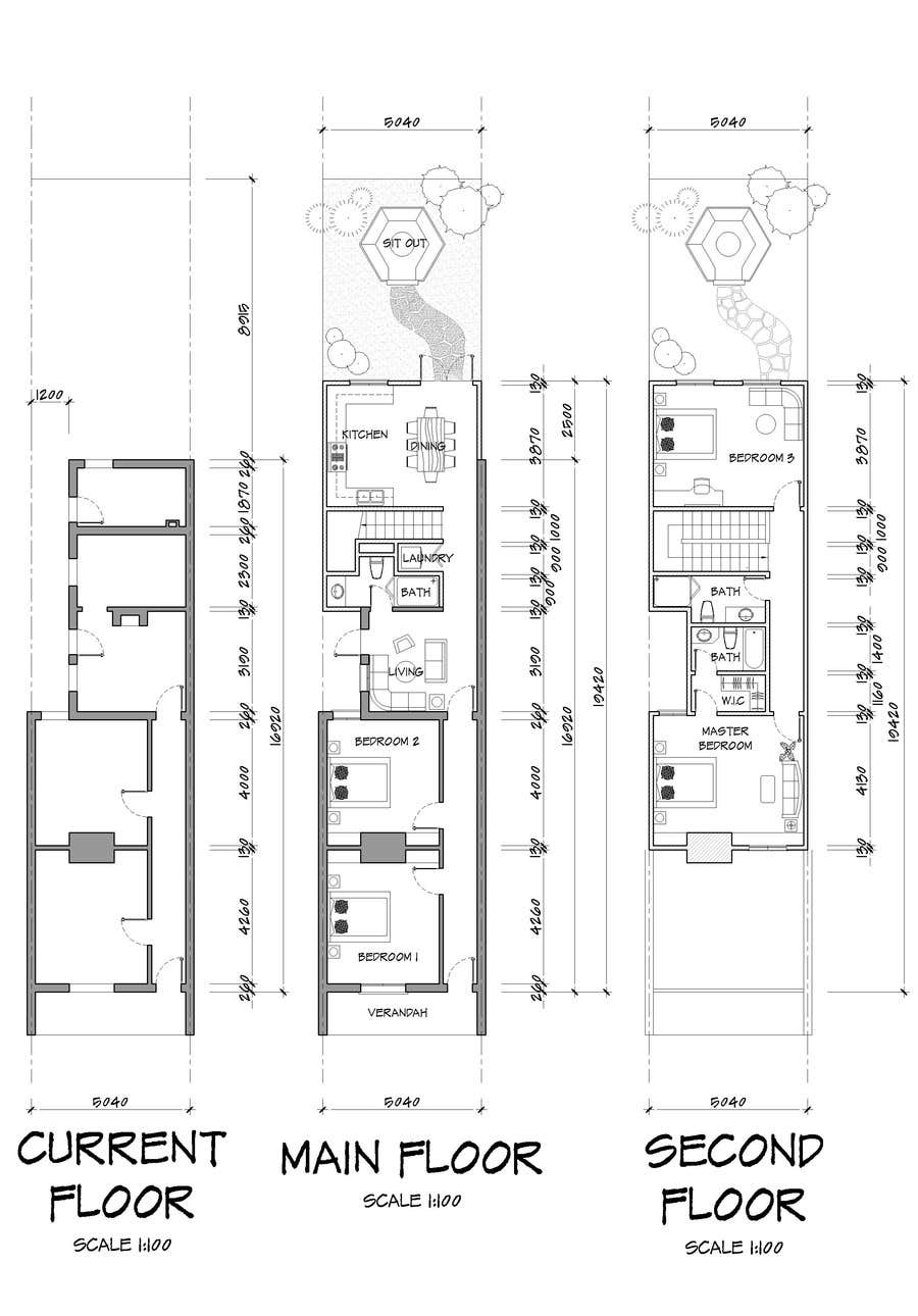 Příspěvek č. 19 do soutěže                                                 Victorian Terrace Floor Plans
                                            