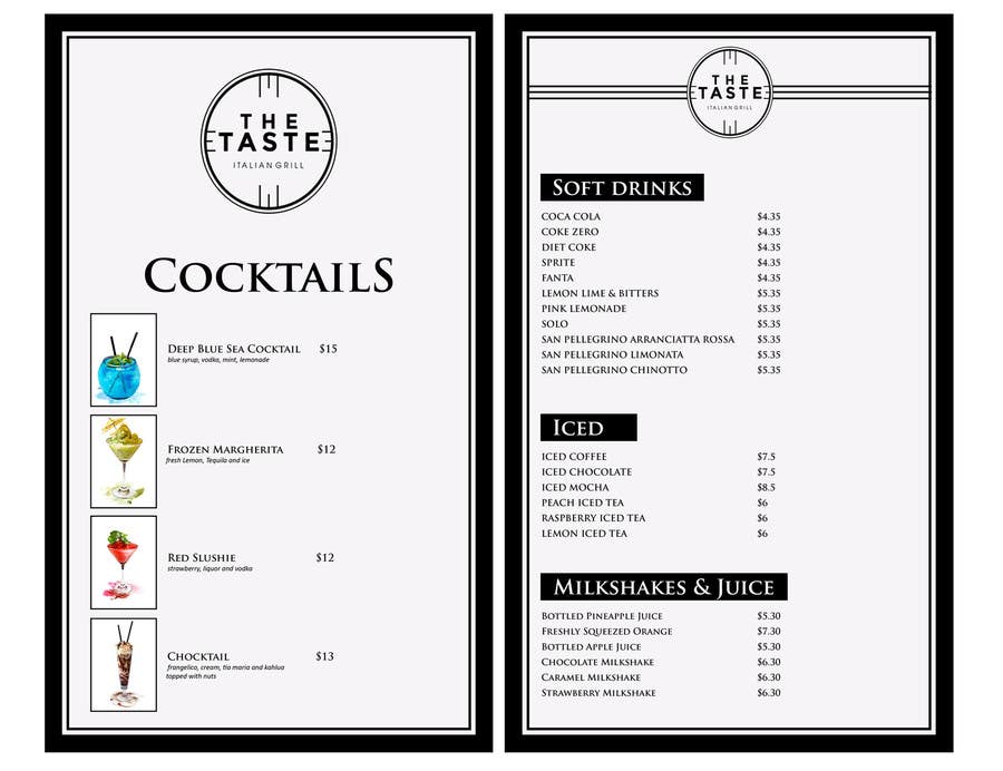 Contest Entry #5 for                                                 More Work Available: Menu Design
                                            