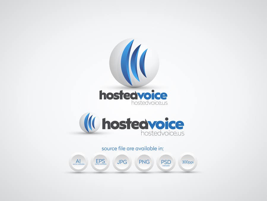 Entri Kontes #27 untuk                                                Design a Logo for HostedVoice.us
                                            