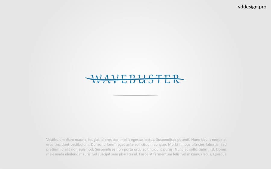 ผลงานการประกวด #35 สำหรับ                                                 Design a logo for the term "wave buster"
                                            