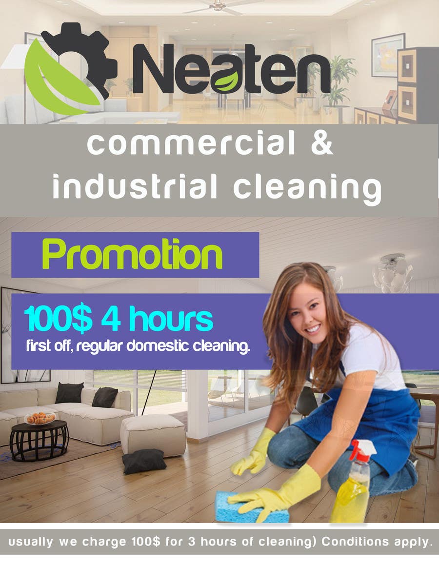 Wasilisho la Shindano #3 la                                                 Design a Flyer for our Domestic Cleaning Promotion
                                            