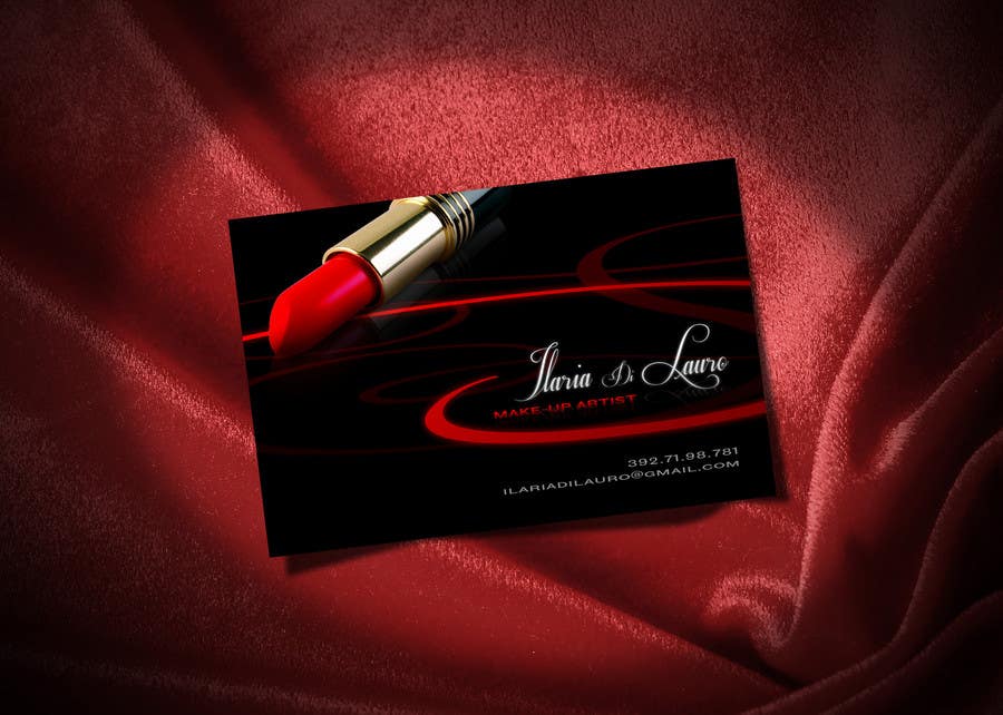 Intrarea #320 pentru concursul „                                                Business Card Design for Ilaria Di Lauro - Make-up artist
                                            ”