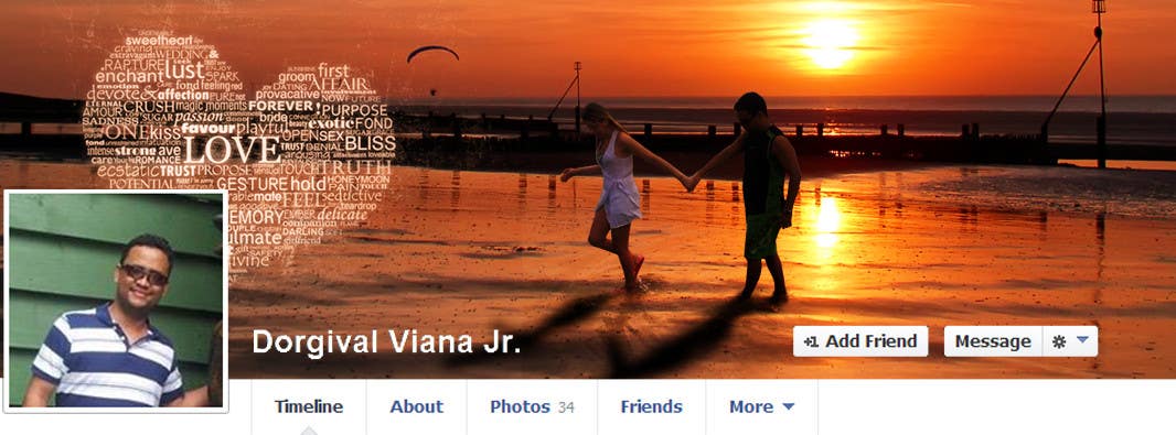 Penyertaan Peraduan #70 untuk                                                 Design a Facebook Cover for a Couple with photos
                                            