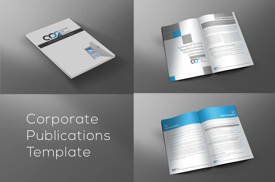 Penyertaan Peraduan #2 untuk                                                 Design a template for our corporate publications
                                            