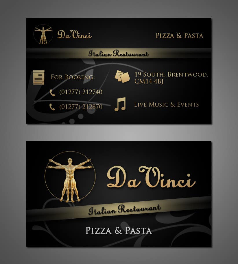 Bài tham dự cuộc thi #7 cho                                                 Design some Business Cards for Italian restaurant
                                            