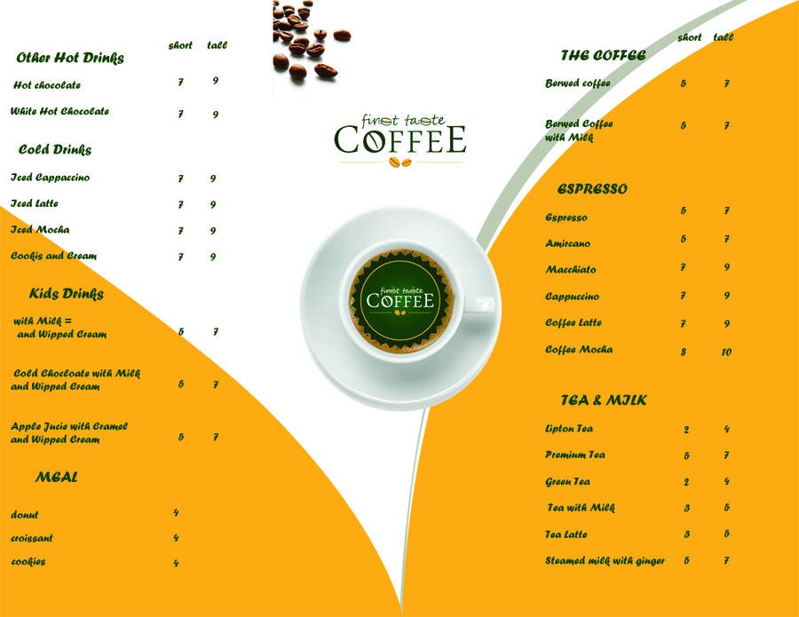 Participación en el concurso Nro.25 para                                                 Stationery Design for First taste Coffee
                                            