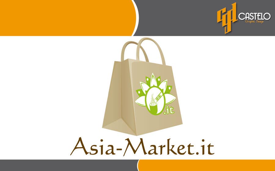 Proposition n°39 du concours                                                 Design a Logo for our new online-shop of ethnic food Asia-Market.it
                                            