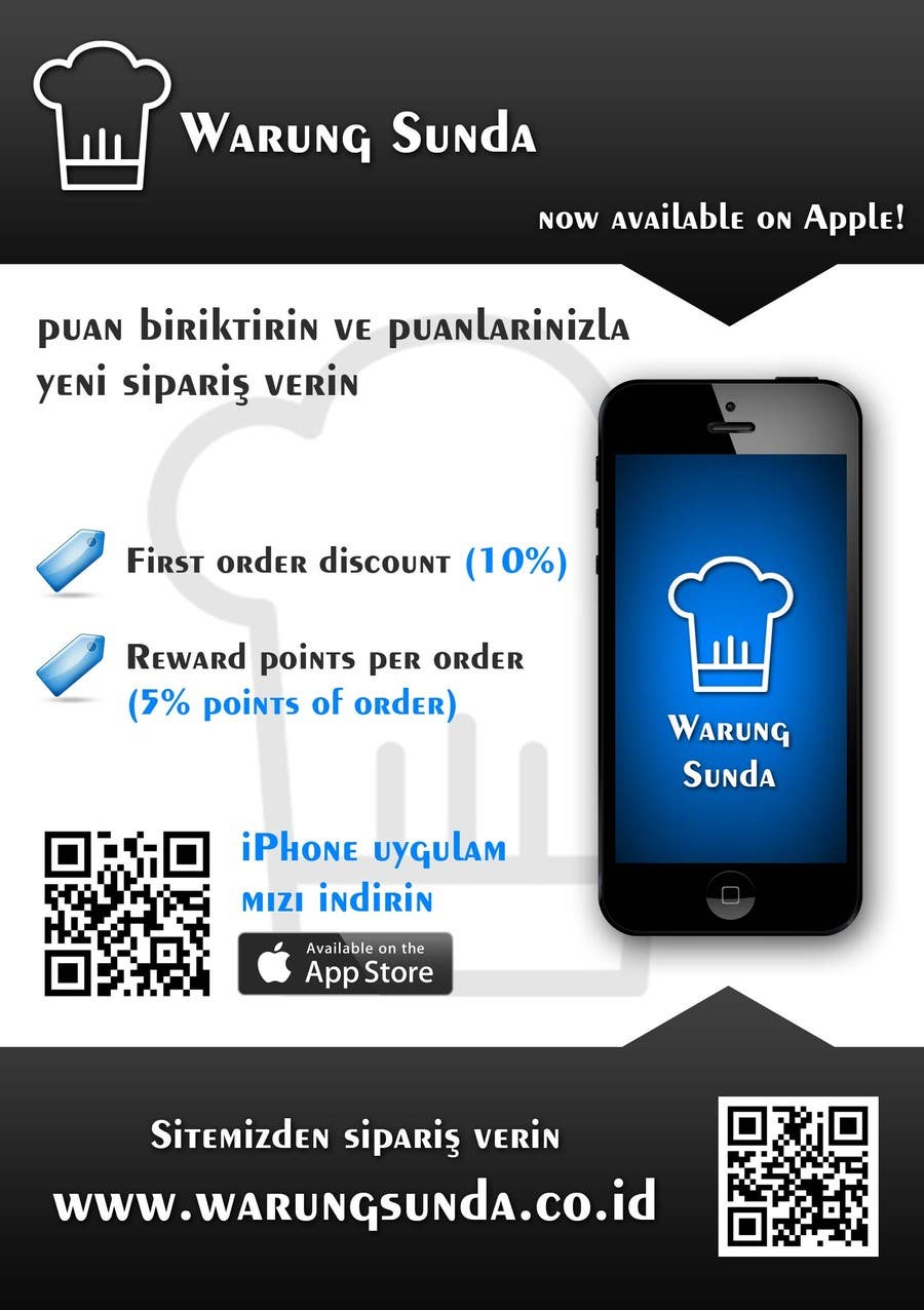 Proposition n°5 du concours                                                 Design a Brochure for Restaurants (iPhone App & Website Ordering)
                                            