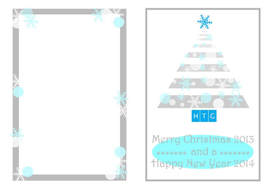 Proposition n°23 du concours                                                 Design HTG's Corporate Christmas Card
                                            