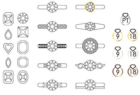 Entri Kontes #2 untuk                                                Design some Icons for Jewellery Site
                                            