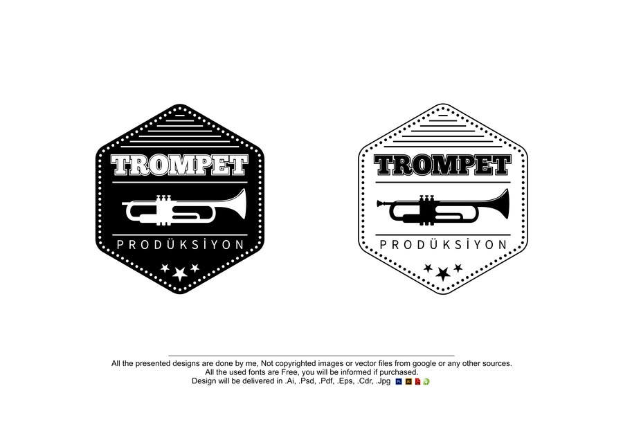 Kilpailutyö #4 kilpailussa                                                 Trompet Prodüksiyon İçin Bir Logo Tasarla
                                            