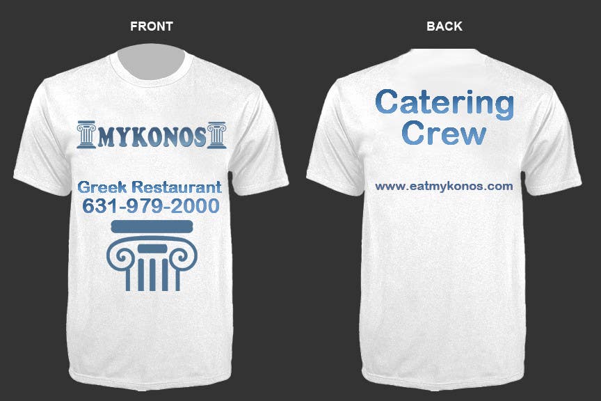Penyertaan Peraduan #33 untuk                                                 Design a T-Shirt for Mykonos Greek Restaurant
                                            