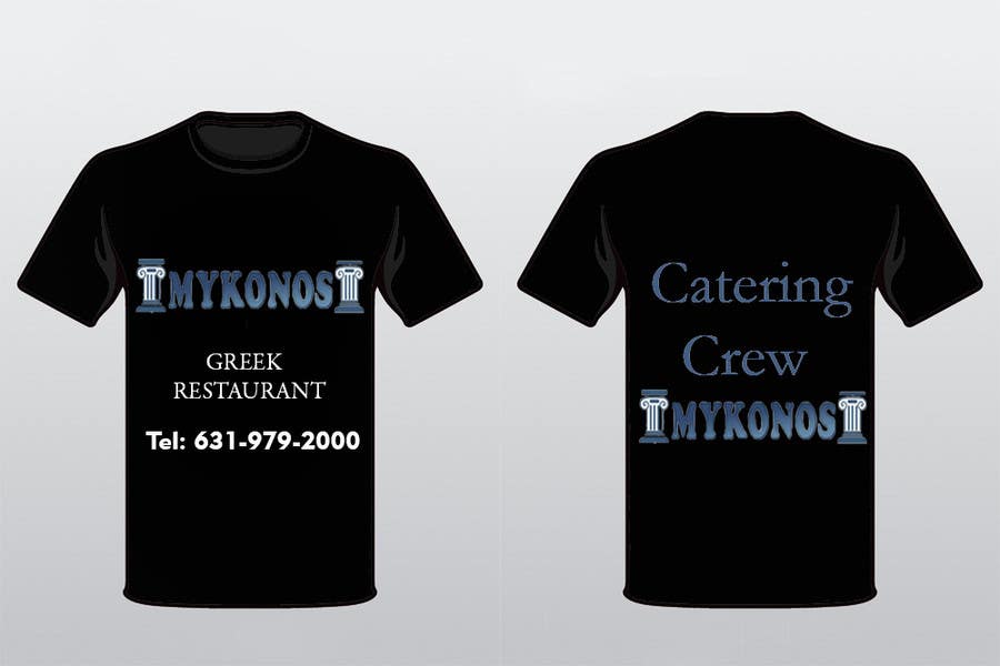 Proposition n°1 du concours                                                 Design a T-Shirt for Mykonos Greek Restaurant
                                            