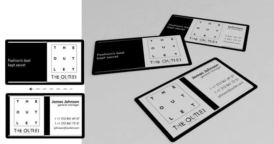 Penyertaan Peraduan #71 untuk                                                 Business Card Design for The Outlet Fashion Company
                                            