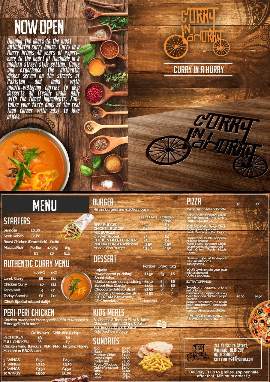
                                                                                                                        Penyertaan Peraduan #                                            14
                                         untuk                                             Design a Brochure(A4 FOLDED)  FOR Curry Hurry
                                        