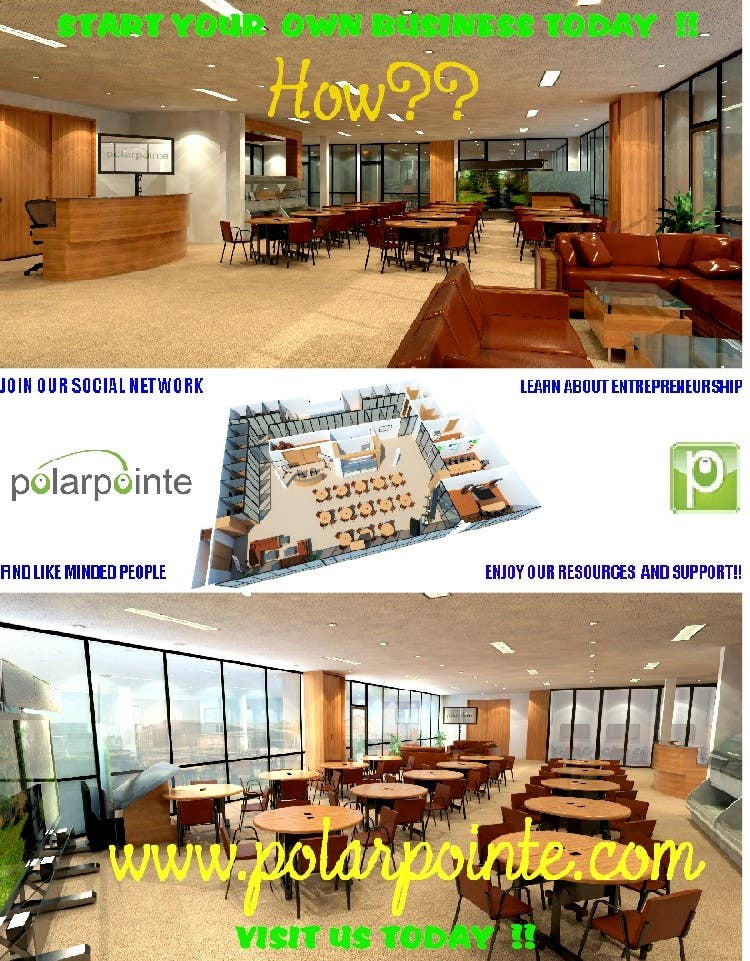 Entri Kontes #15 untuk                                                Graphic Design for Flyer for PolarPointe.com, the entrepreneurs social network.
                                            