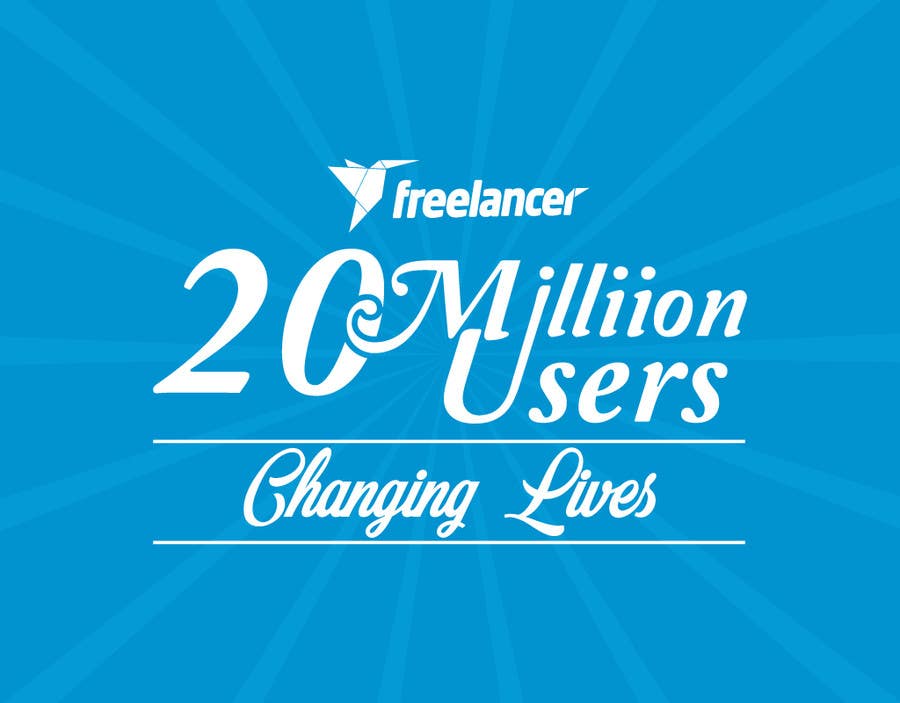 Konkurrenceindlæg #254 for                                                 Design Contest: Freelancer.com Hits 20M Users
                                            