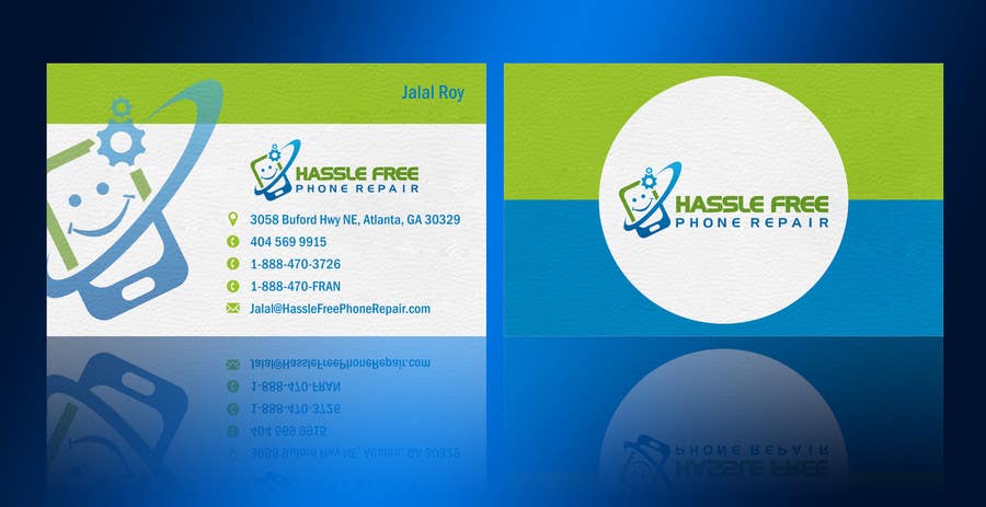 ผลงานการประกวด #83 สำหรับ                                                 Design some Business Cards for HassleFree.
                                            