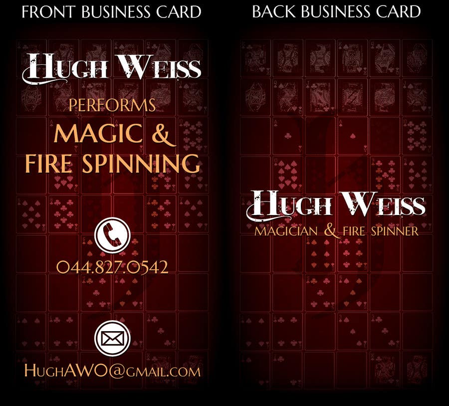 Penyertaan Peraduan #133 untuk                                                 Magician Buisness Cards: $190
                                            