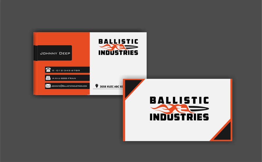 Penyertaan Peraduan #27 untuk                                                 Business Cards for a Firearms Business - Ballistic Industries
                                            