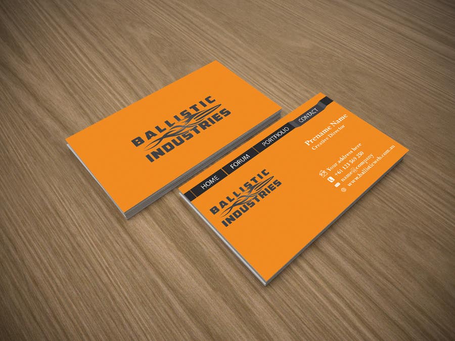 Konkurrenceindlæg #58 for                                                 Business Cards for a Firearms Business - Ballistic Industries
                                            
