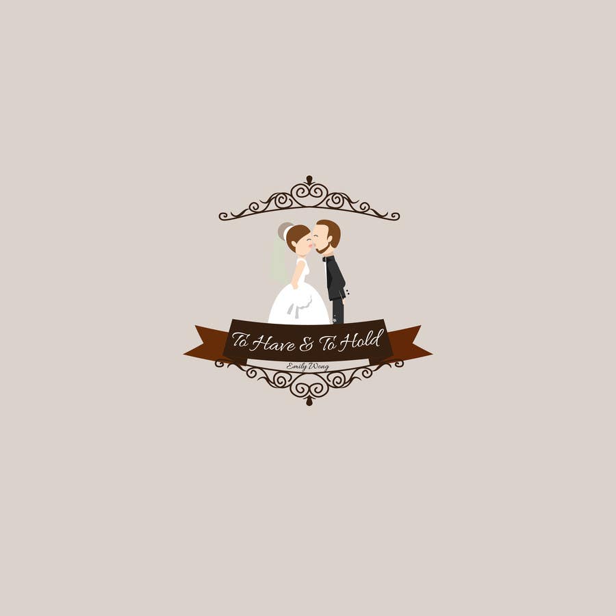 Bride And Groom Name Logo