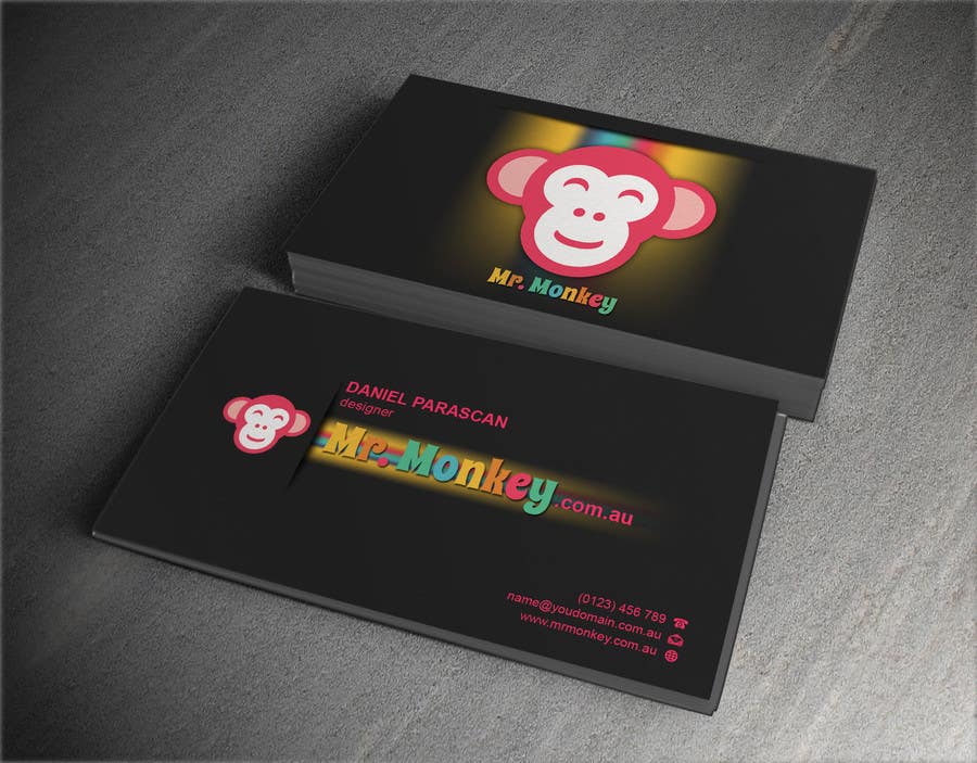 Bài tham dự cuộc thi #12 cho                                                 Design Business Cards for Mr. Monkey
                                            