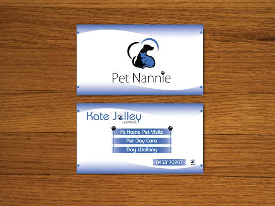 Kilpailutyö #46 kilpailussa                                                 Design some Business Cards for Pet Nannie
                                            