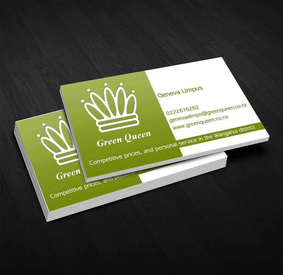 
                                                                                                                        Inscrição nº                                             8
                                         do Concurso para                                             Design some Business Cards for Green Queen
                                        
