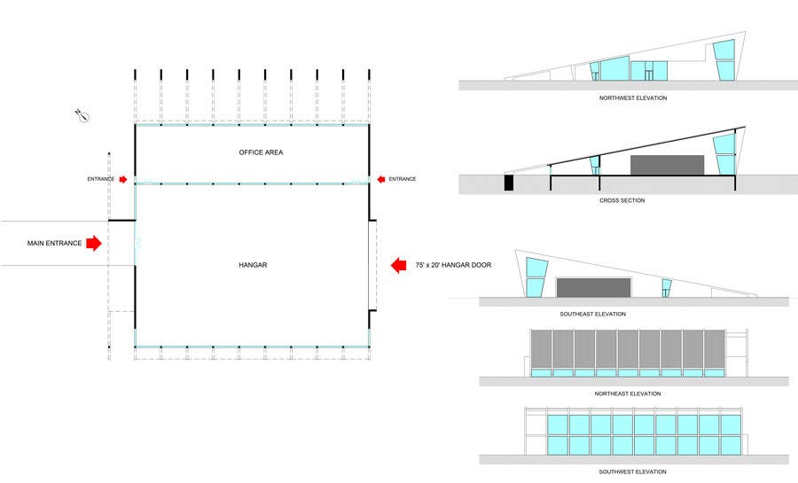 Kilpailutyö #4 kilpailussa                                                 Hangar Building Concept Design
                                            
