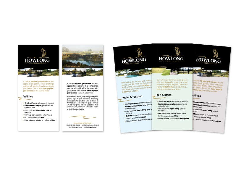 Contest Entry #1 for                                                 Brochure Design for Howlong Country Golf Club
                                            