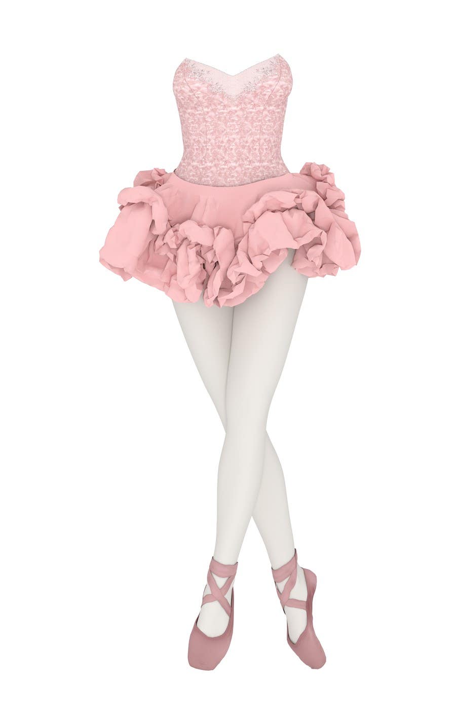 
                                                                                                                        Konkurrenceindlæg #                                            5
                                         for                                             Illustrate a realistic ballet dancer costume and legs for printing
                                        