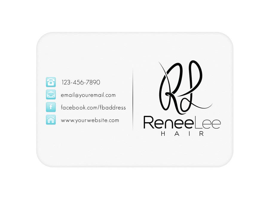 Proposition n°8 du concours                                                 Hairdressing business cards and promo material
                                            