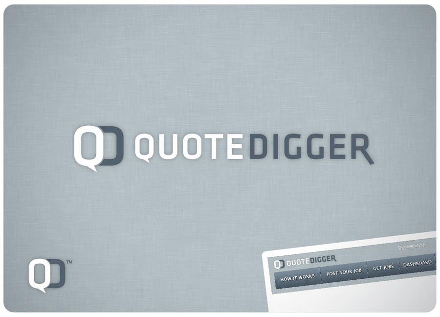 Inscrição nº 155 do Concurso para                                                 Logo Design for Quotedigger
                                            