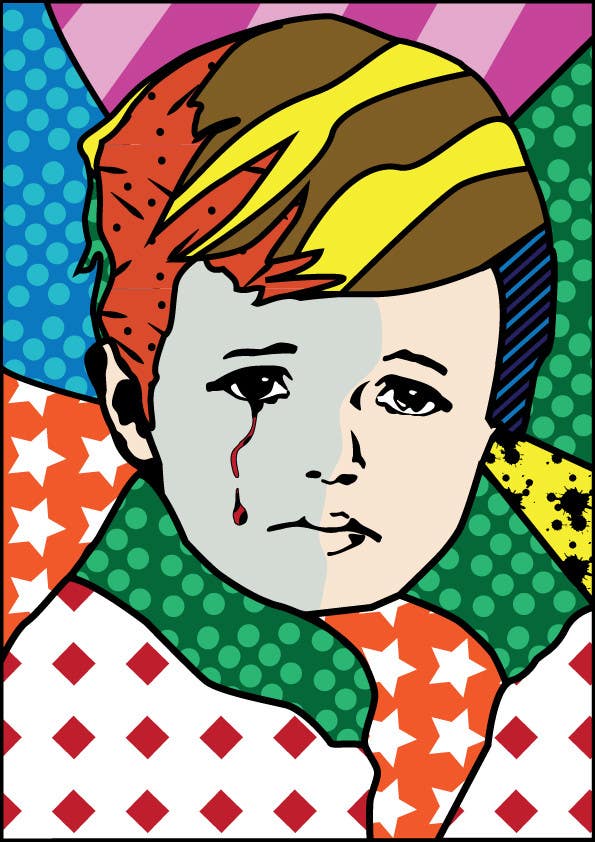 Bài tham dự cuộc thi #33 cho                                                 Reinvent The Crying Boy painting (Menino da Lagrima)
                                            