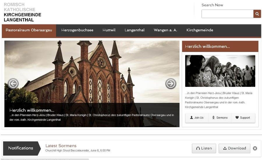 
                                                                                                            Kilpailutyö #                                        7
                                     kilpailussa                                         Responsive webpage design for an exsiting layout (romain catholic church)
                                    