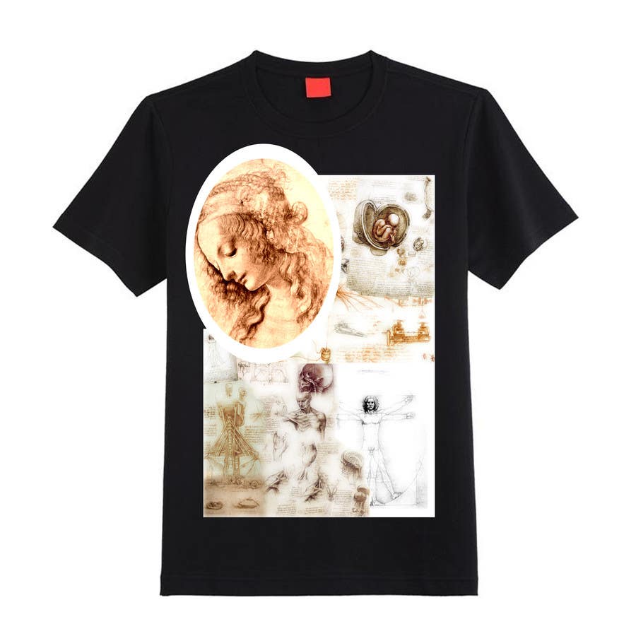 Proposition n°5 du concours                                                 Set with 4 (four) T-Shirts design inspired by the Renaissance art works.
                                            