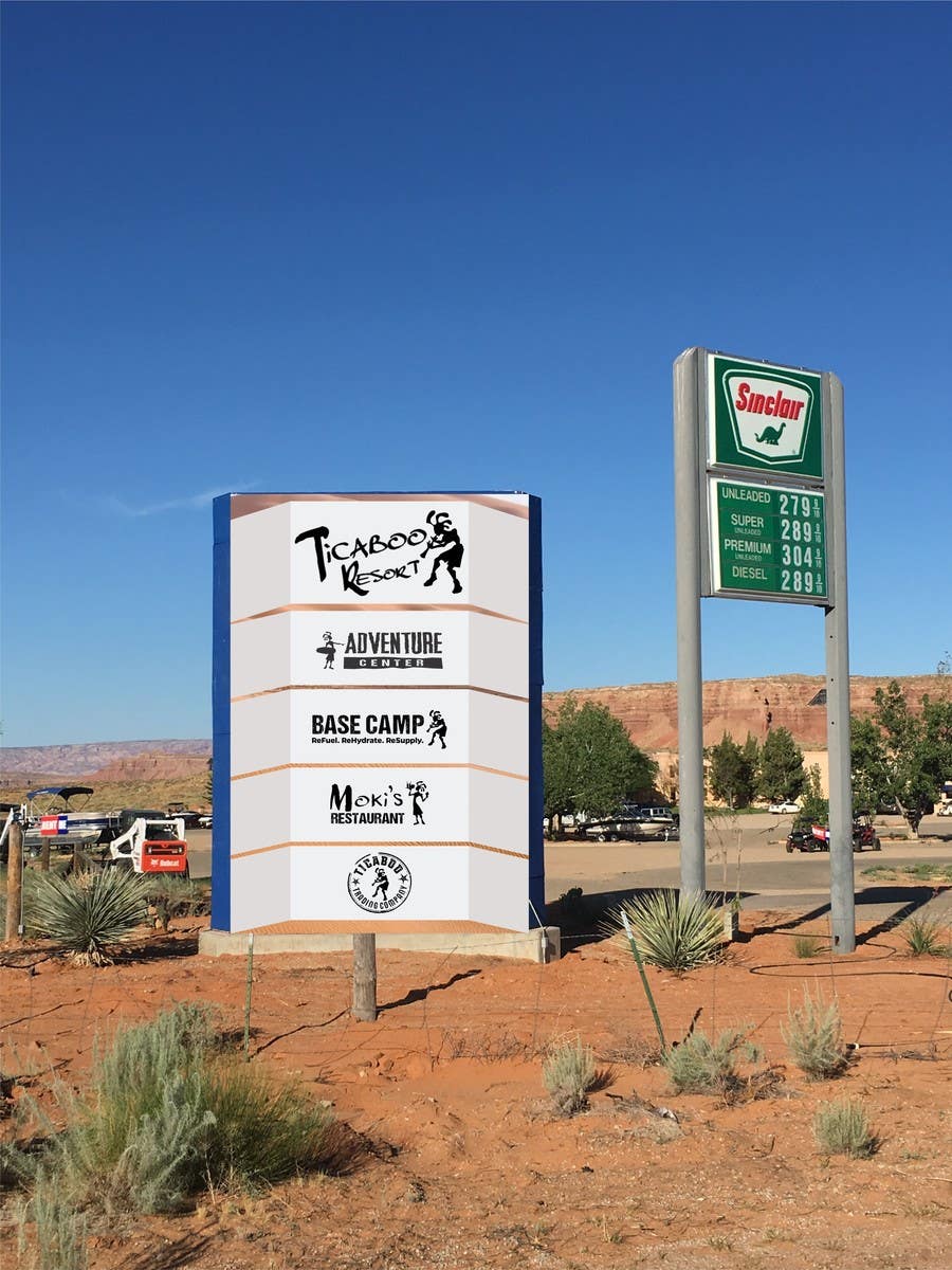 Proposition n°56 du concours                                                 We Need a New 12x18 ft banner sign for a desert resort.   HELP US!
                                            