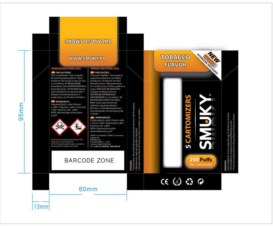 Contest Entry #30 for                                                 Packaging Design for SMUKY
                                            