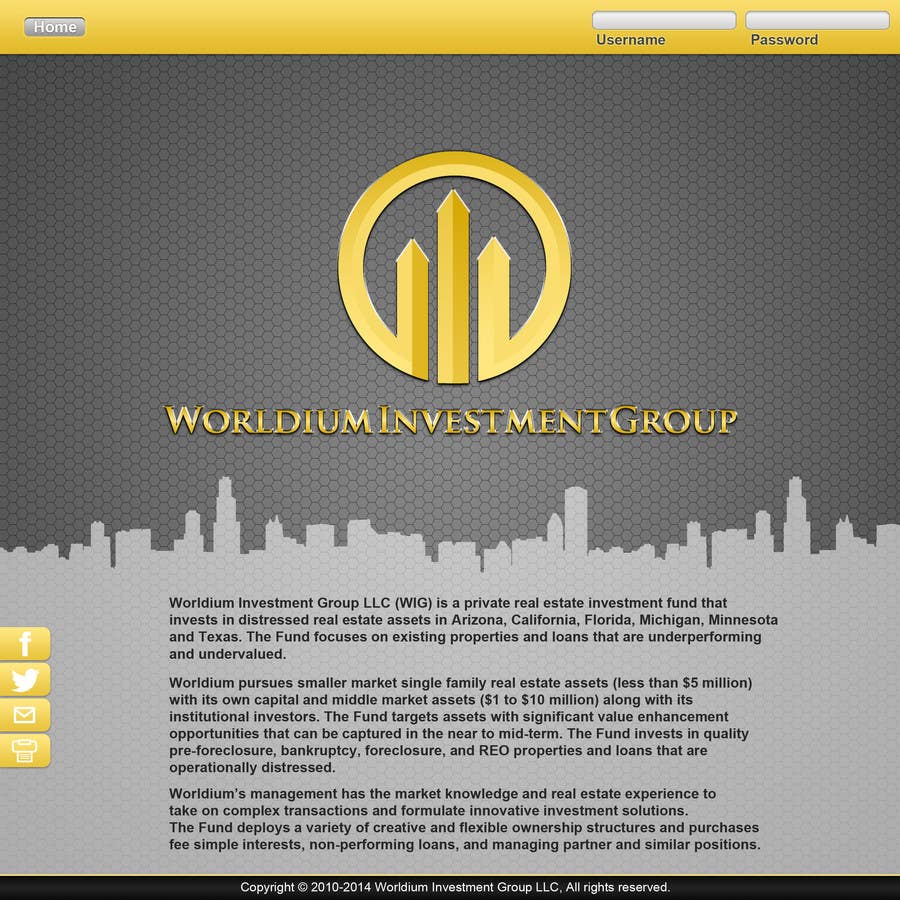 Inscrição nº 14 do Concurso para                                                 Design Worldium.com Landing Page
                                            
