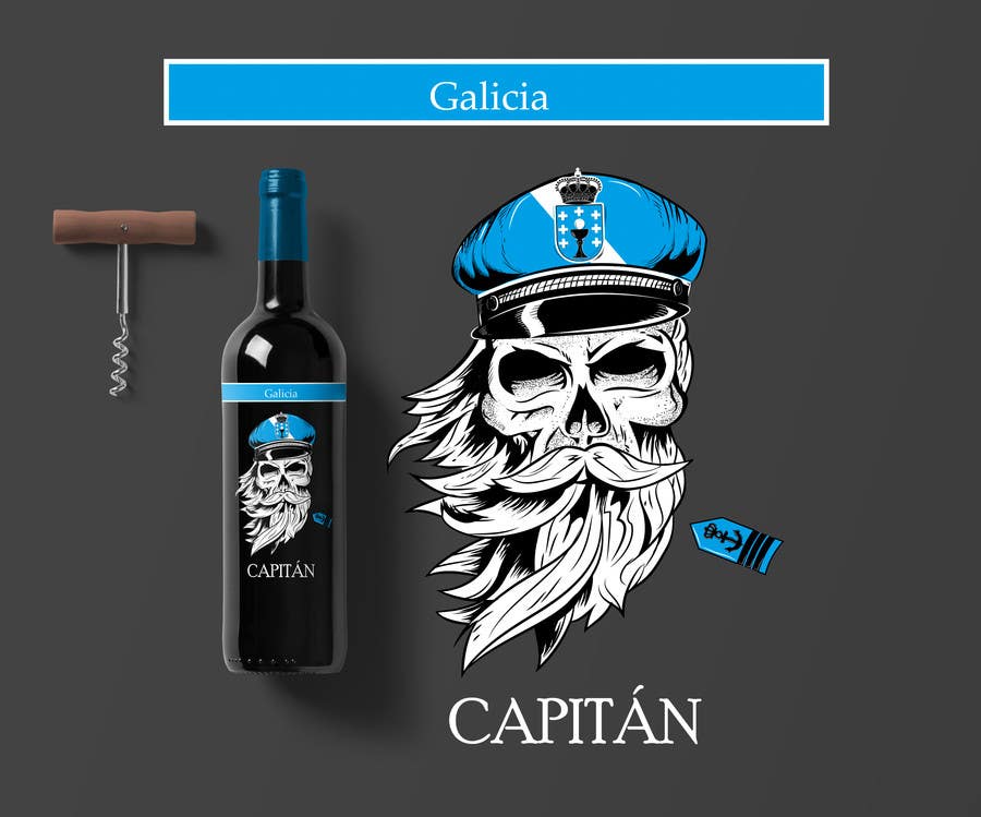 Participación en el concurso Nro.56 para                                                 Galicia Captain (Spanish Wine) - Capitán Galicia (Vino Español)
                                            