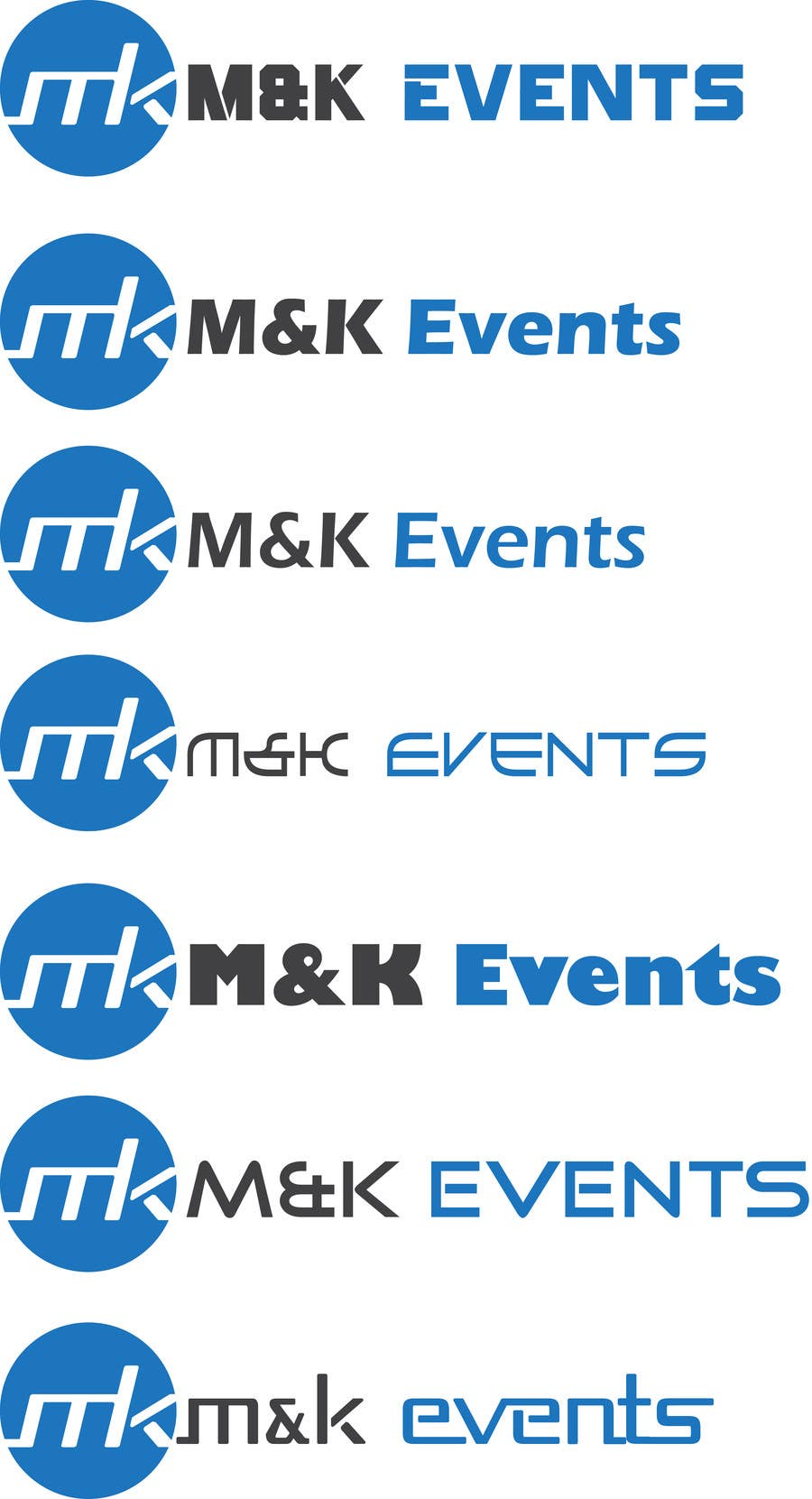 Bài tham dự cuộc thi #61 cho                                                 Logo for "M&K Events"
                                            