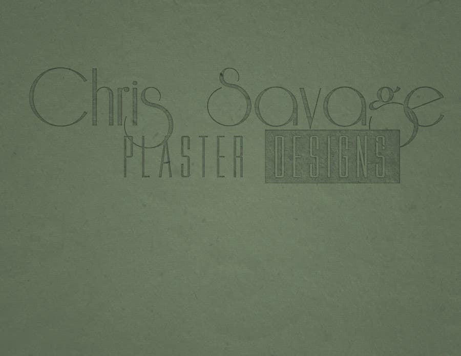 Penyertaan Peraduan #17 untuk                                                 Graphic Design for Chris Savage Plaster Designs
                                            
